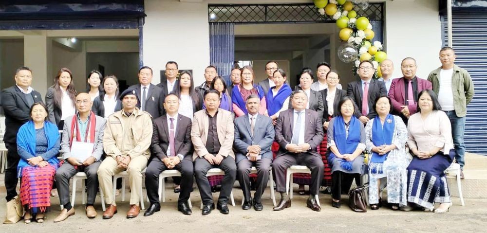 Officials and others during the Mokokchung District Court Complex inauguration held on June 16. (Morung Photo)